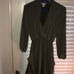 Olive green dress